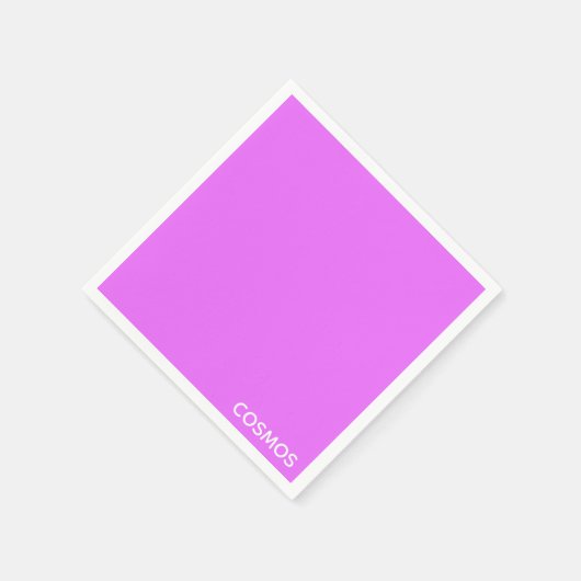 Cosmos lila Farbname Serviette (Ecke)