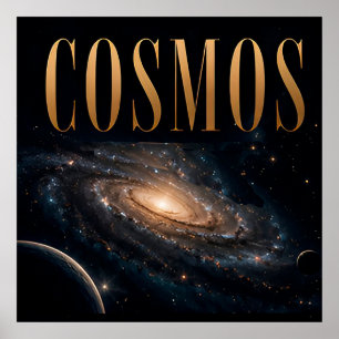 Cosmos Luxus-Weltraum-Editorial-Grafik Poster
