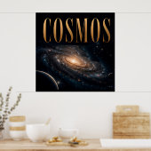 Cosmos Luxus-Weltraum-Editorial-Grafik Poster (Küche)