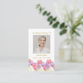 Cosmos Memorial Photo Funeral Prayer Card Visitenkarte (Stehend Vorderseite)