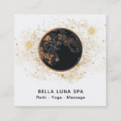 *~* Cosmos Moon Universe Glitzer Stars Shaman Quadratische Visitenkarte (Vorderseite)