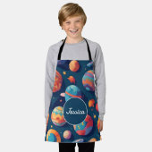 Cosmos Mosaik Personalisiertes Muster Schürze (Getragen)