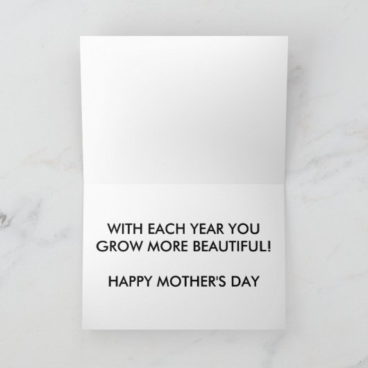 Cosmos Mother's Day Card (Großdruck) Karte (Innenseite)