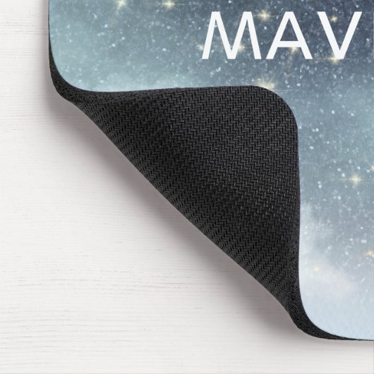 Cosmos Night Sky Stars Dark Blue Personalisiert Mousepad (Ecke)
