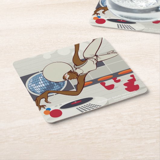 Cosmos Rechteckiger Pappuntersetzer (angewinkelt)