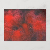 "Cosmos Red" Abstrakte Design Postkarte (Vorderseite)
