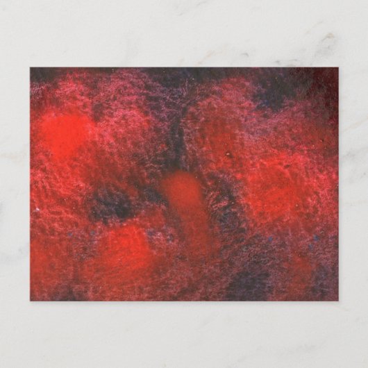 "Cosmos Red" Abstrakte Design Postkarte (Vorderseite)