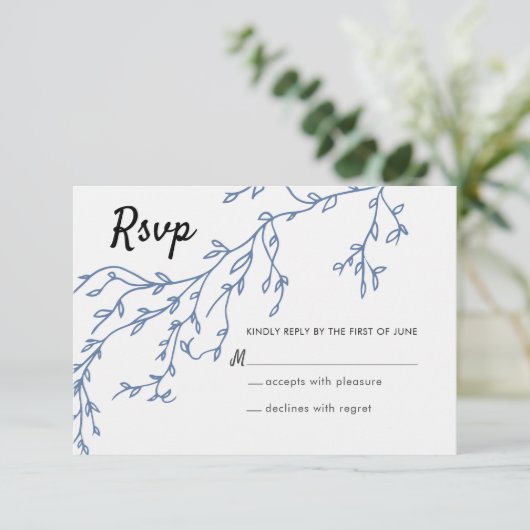 Cosmos Response Card Einladung (Stehend Vorderseite)