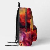 Cosmos Space Sky Roter Nebel Bedruckter Rucksack (Links)