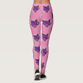 Cosmos Sparkle Winking Cat Cartoon Style Leggings (Rückseite)