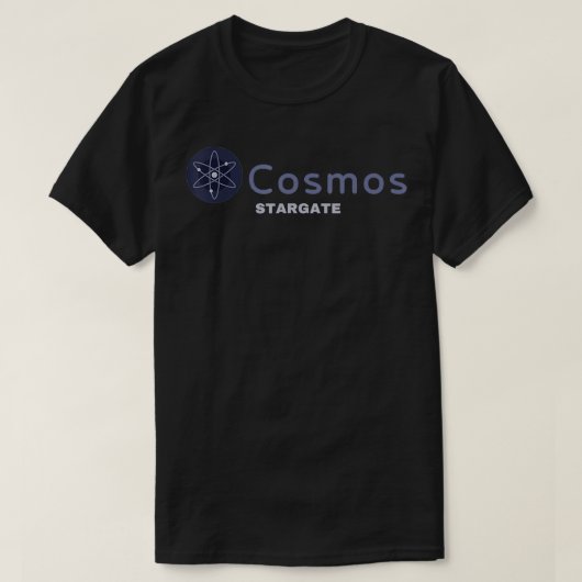 Cosmos Stargate ATOM Crypto Geschenk Kryptowährung T-Shirt (Design vorne)