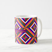 Cosmos-unendliche Personalisierte Tasse - Gelb/Pur (VorderseiteRechts)