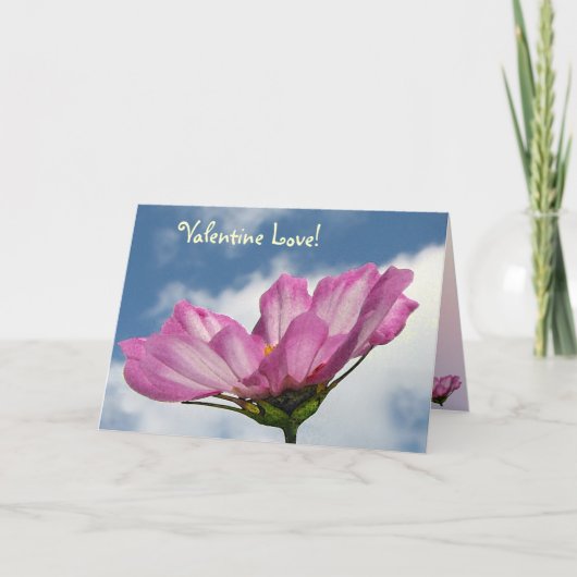 Cosmos Valentine Feiertagskarte (Vorderseite)