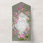 Cosmos Wilderness Wild-Blume All In One Einladung (Innen Boden)