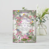 Cosmos Wilderness Wild-Blume Einladung (Stehend Vorderseite)