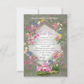 Cosmos Wilderness Wild-Blume RSVP Karte (Vorderseite)