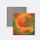 "Cosmos Yellow" Abstrakt Art Magnet (Vorderseite/Rückseite)