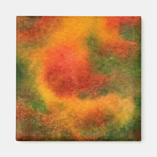 "Cosmos Yellow" Abstrakt Art Magnet (Vorne)