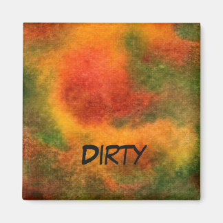 "Cosmos Yellow" Abstrakte Geschirrspülmaschine Sta Magnet