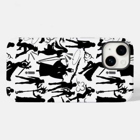 Cosplay Anime action pattern.w Kein BG Case-Mate iPhone Hülle (Rückseite (Horizontal))