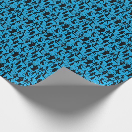 Cosplay Anime action pattern.w L Blue BG Geschenkpapier (Ecke)