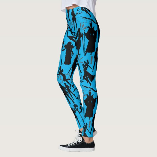 Cosplay Anime action pattern.w L Blue BG Leggings (Links)