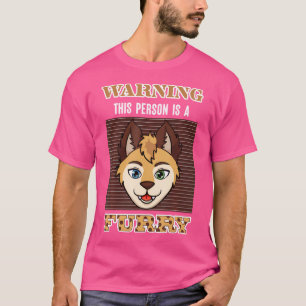 Cosplay Anime Charaktere Cosplayer Warnung Furry T-Shirt