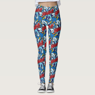 Cosplay Comic Book Pop Art WHAM! Leggings
