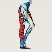 Cosplay Comic Buch Pop Art WHA Leggings (Rechts)