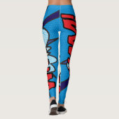 Cosplay Comic Buch Pop Art WHA Leggings (Rückseite)