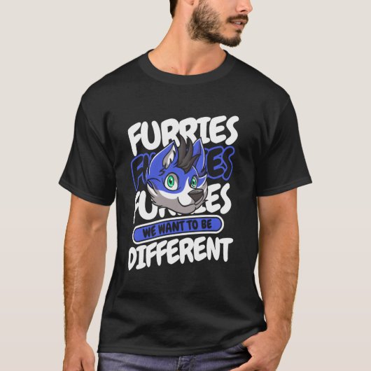 Cosplay Furries Fursona Furry Fandom T-Shirt (Vorderseite)