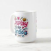 Cosplay ist mein Cardio Kaffeetasse (Vorderseite Links)