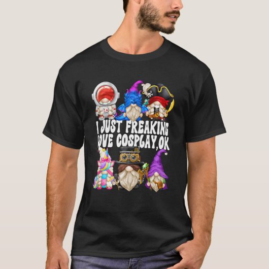 Cosplay Lover Quote For Family Cute Wizard And Dra T-Shirt (Vorderseite)