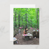 Cosplay Mad Hatter Buch Funny Dog Foto Card Dankeskarte (Vorne/Hinten)