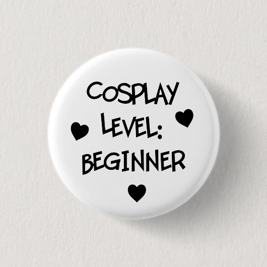 Cosplay Niveau: Anfänger-Knopf Button (Vorderseite)