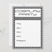 Cosplay-Party Einladung (Rückseite)