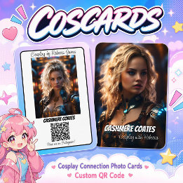 Cosplay-Verbindungs-Reflexions-QR-Code-Coscard Visitenkarte