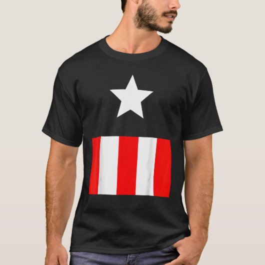 Cosplay Vintag amerikanische Flagge T-Shirt (Vorderseite)