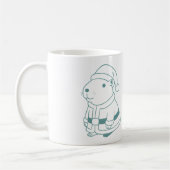 Cosplay-Weihnachtsmann Capybara Kaffeetasse (Links)