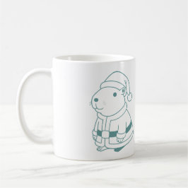 Cosplay-Weihnachtsmann Capybara Kaffeetasse