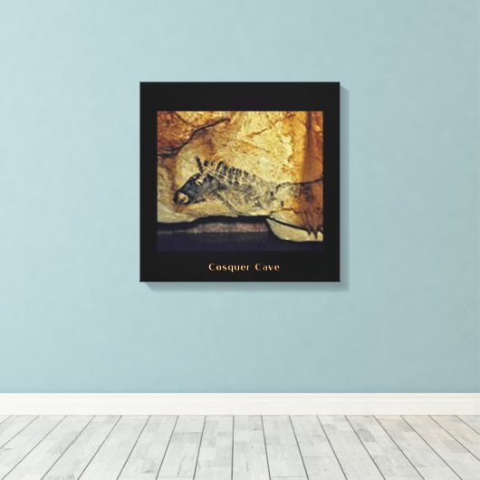 Cosquer Horse Leinwanddruck (Insitu (Holzboden))