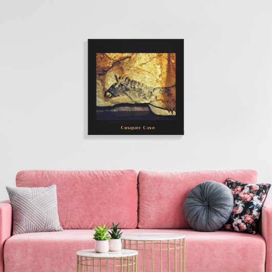 Cosquer Horse Leinwanddruck (Insitu (Wohnzimmer))