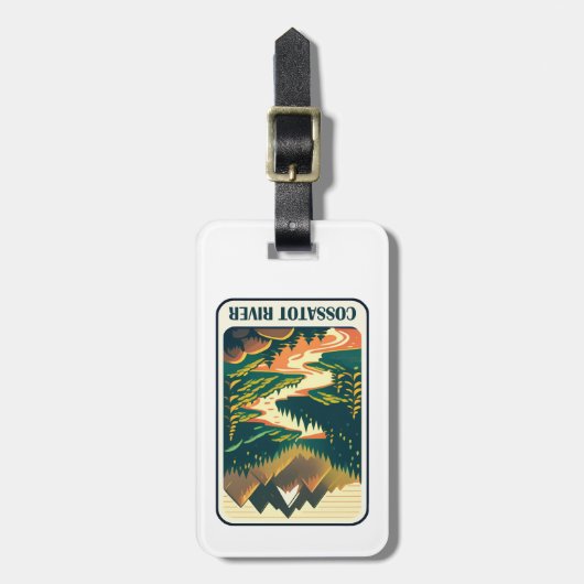 Cossatot River Arkansas Colors Gepäckanhänger (Vorderseite vertikal)