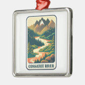 Cossatot River Arkansas Colors Ornament Aus Metall (Links)