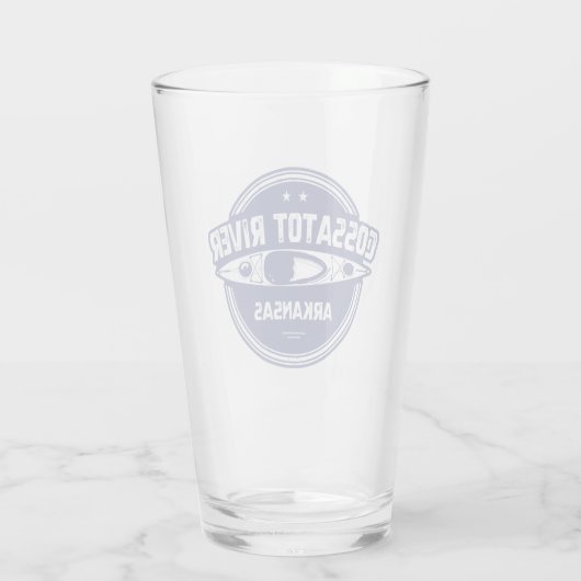 Cossatot River Arkansas Kayaking Glas (Rückseite)