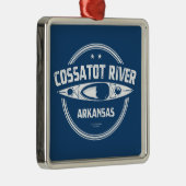 Cossatot River Arkansas Kayaking Ornament Aus Metall (Rechts)