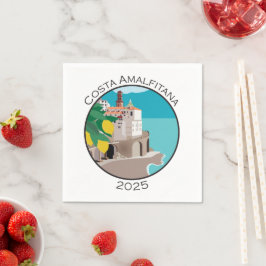 Costa Amalfitana Cocktail Napkin Logo B Serviette