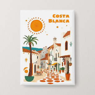 Costa Blanca Spanien Souvenir-Button  Button