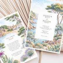 Costa Brava Spanien Aquarell Destination Hochzeit