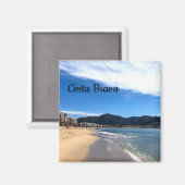 Costa Brava, Spanien - Beach Foto Magnet (Vorderseite/Rückseite)